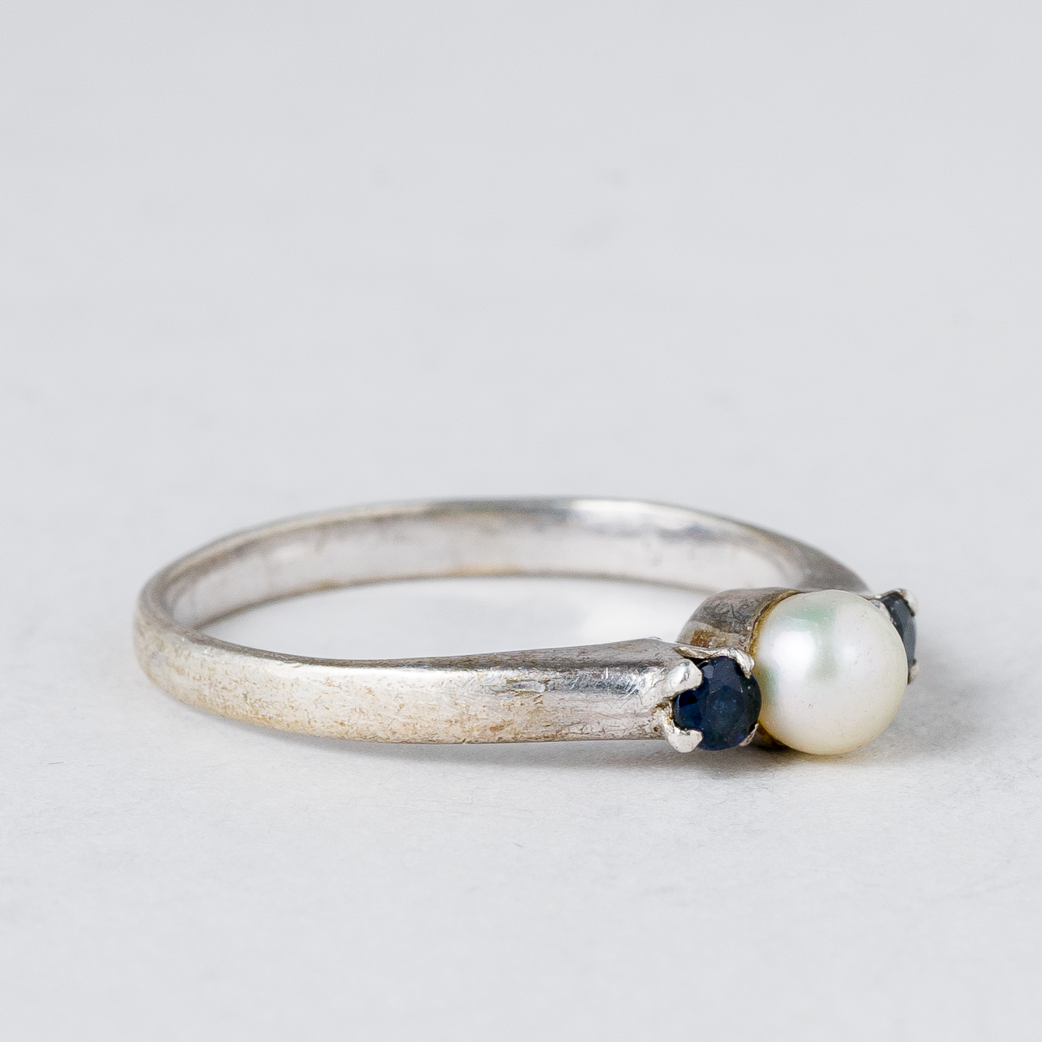 Ring Perle Silber 1,51 g Größe 53 (16,8 mm Ø)1