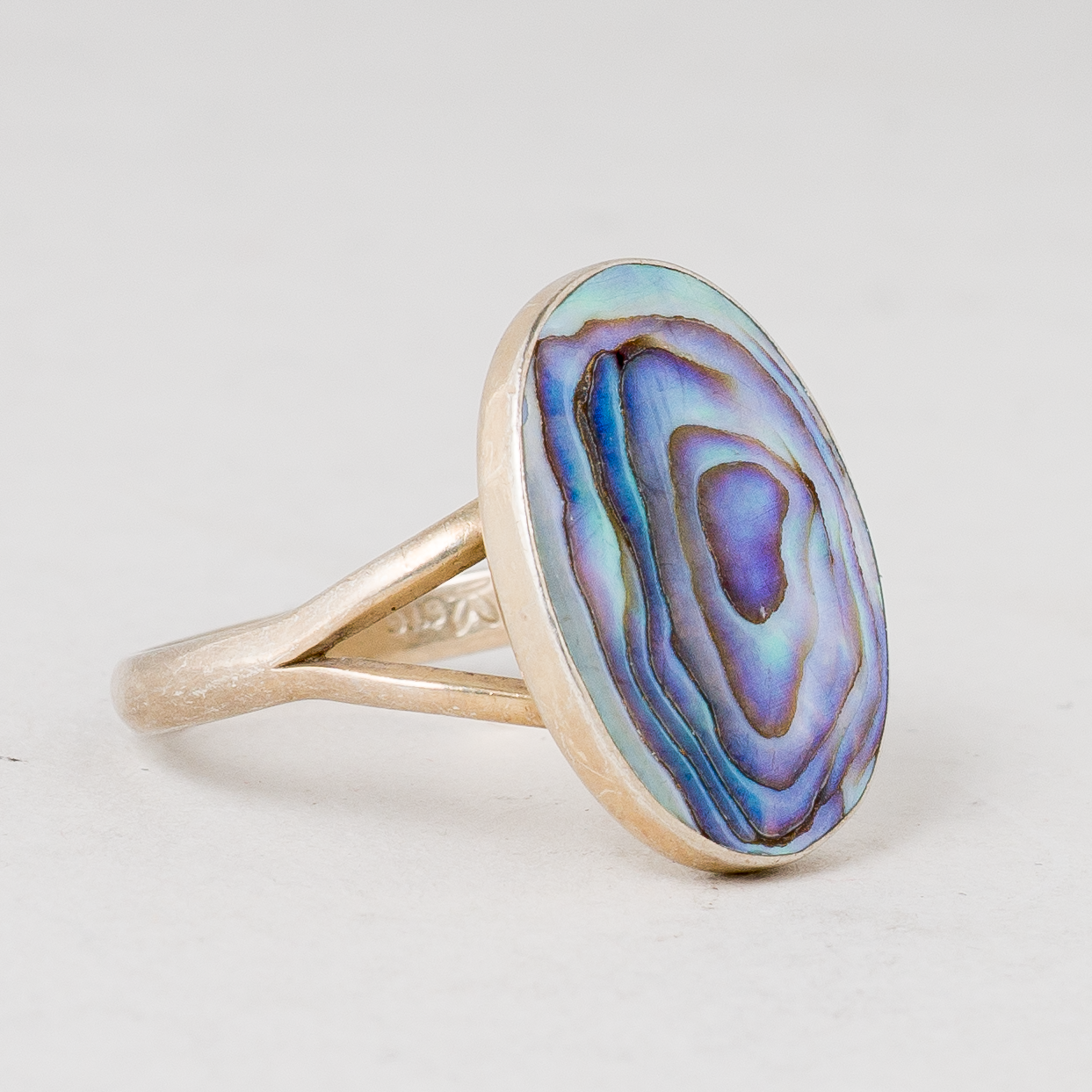 Ring Blauer Stein Silber 2,53 g Größe 52 (16,5 mm Ø)1