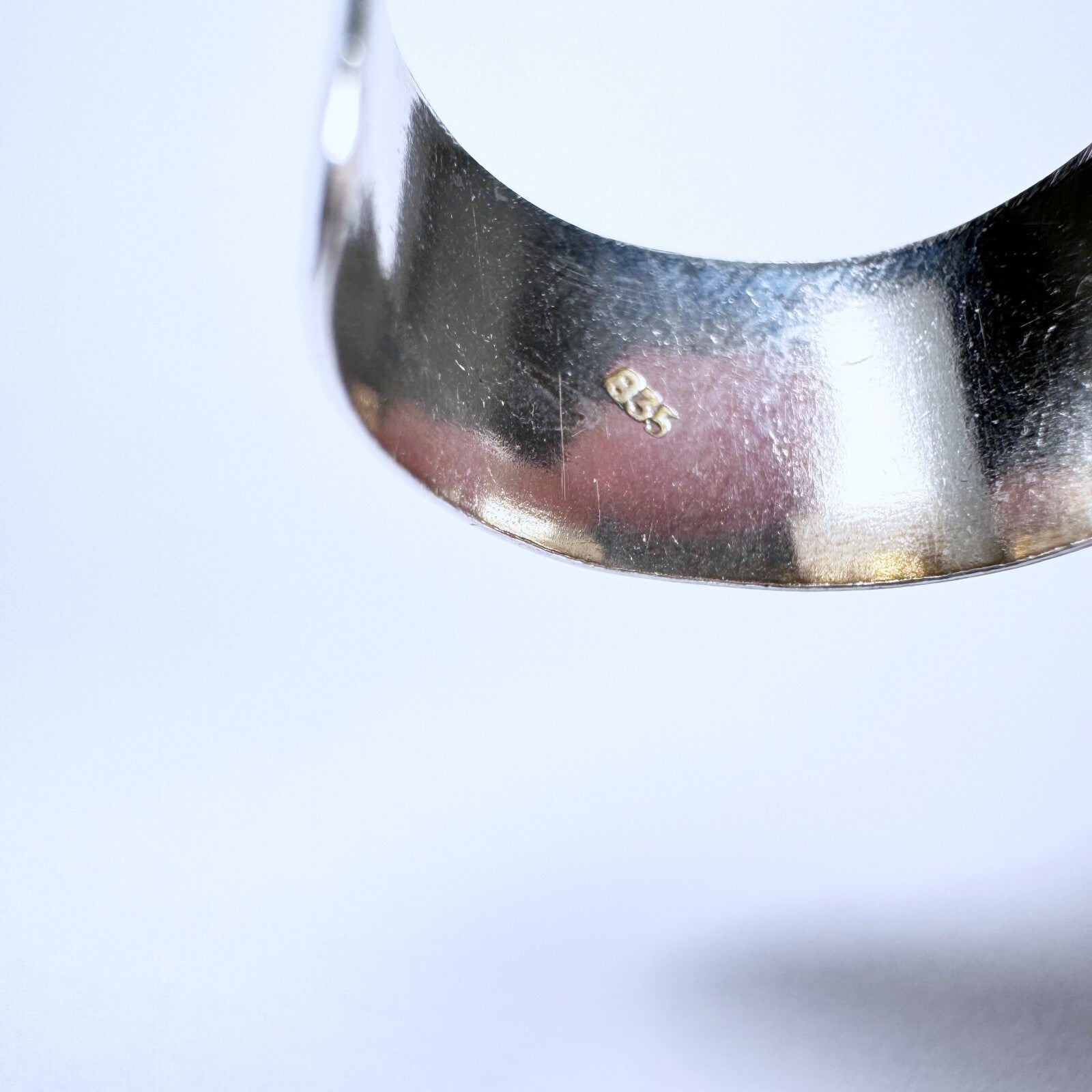 Ring 835er Silber Größe 55 mit Hammerschlag Dekor 3,11g6
