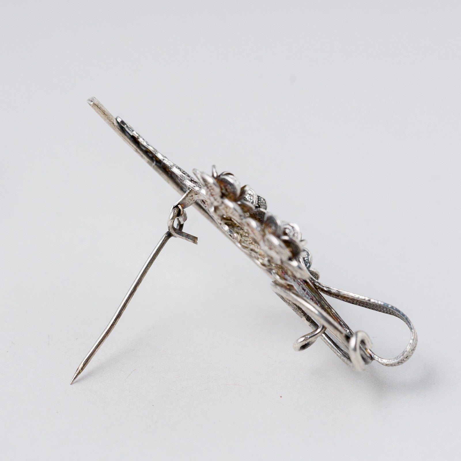 Brosche 925 Silber Filigran 5,3 cm 8,27 g10