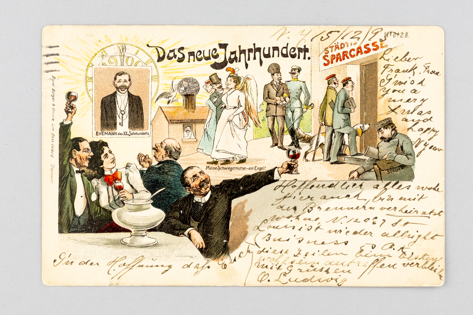 Ansichtskarte Gruss aus/ Das Neue Jahrhundert 19050