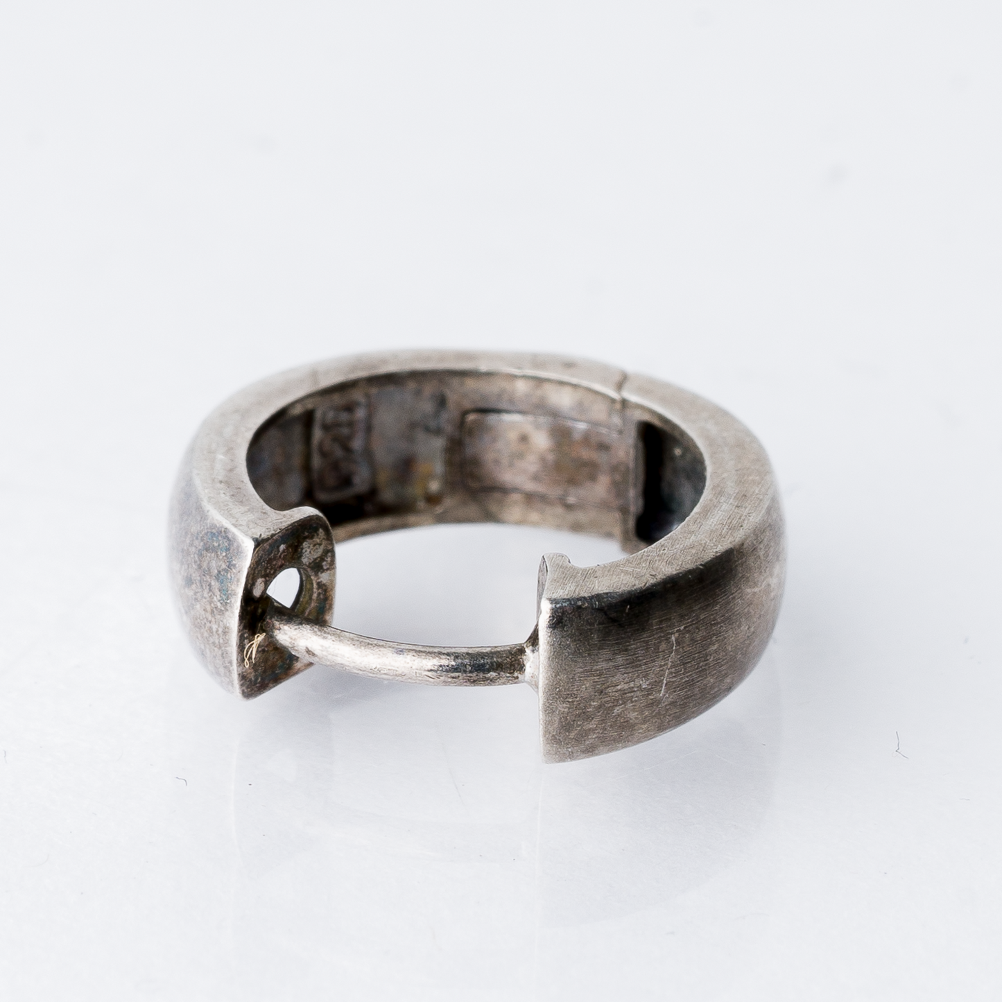 Einzelner Ohrring Huggie 925er Silber 1,27 g3