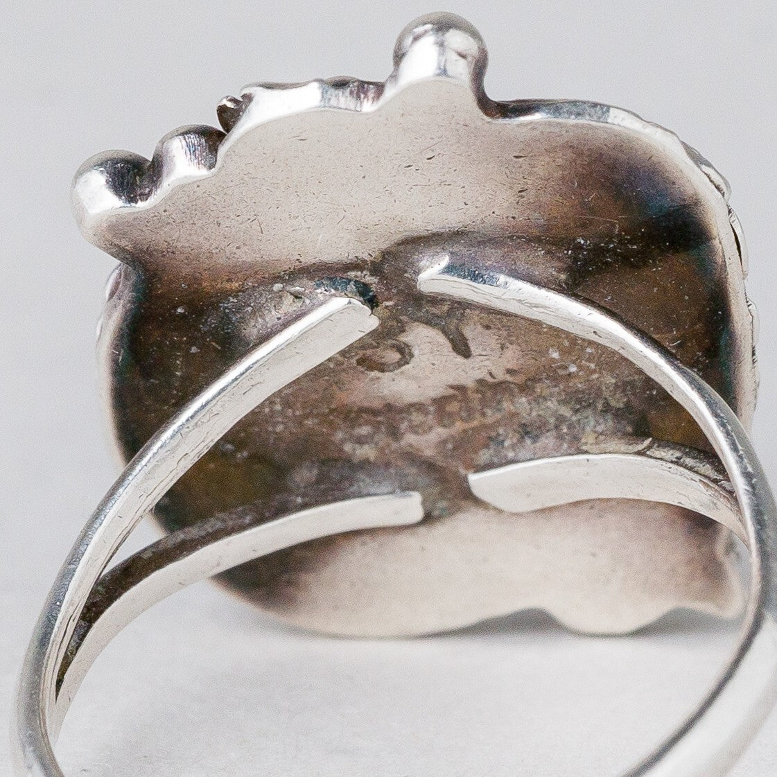 Silber Ring 925 Blauer Stein Größe 51 (16,2 mm Ø) 3,52 g6