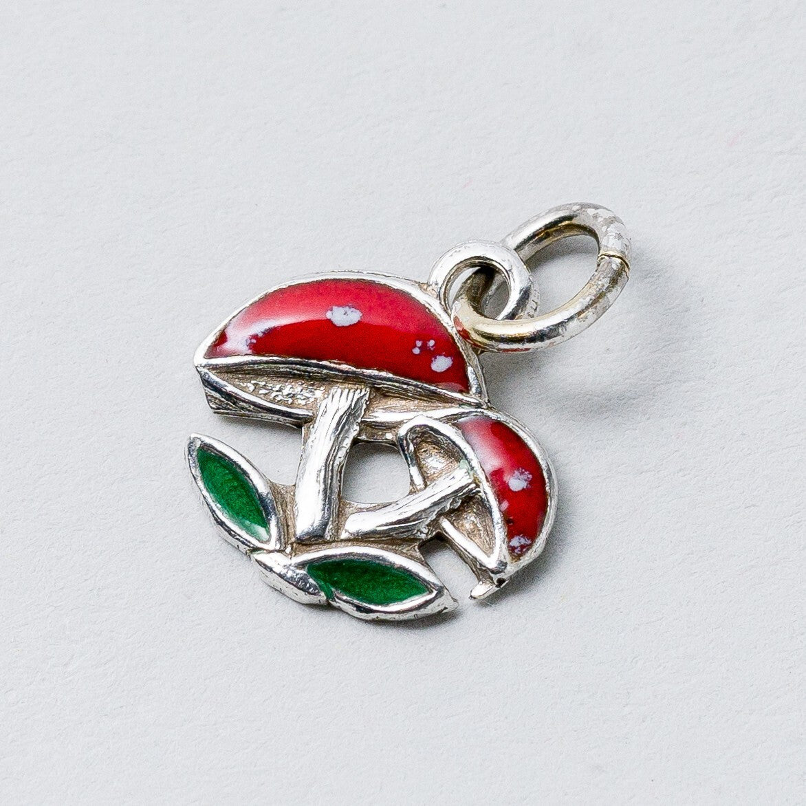 Anhänger 800 Silber Pilze 1,5 cm 0,8 g0