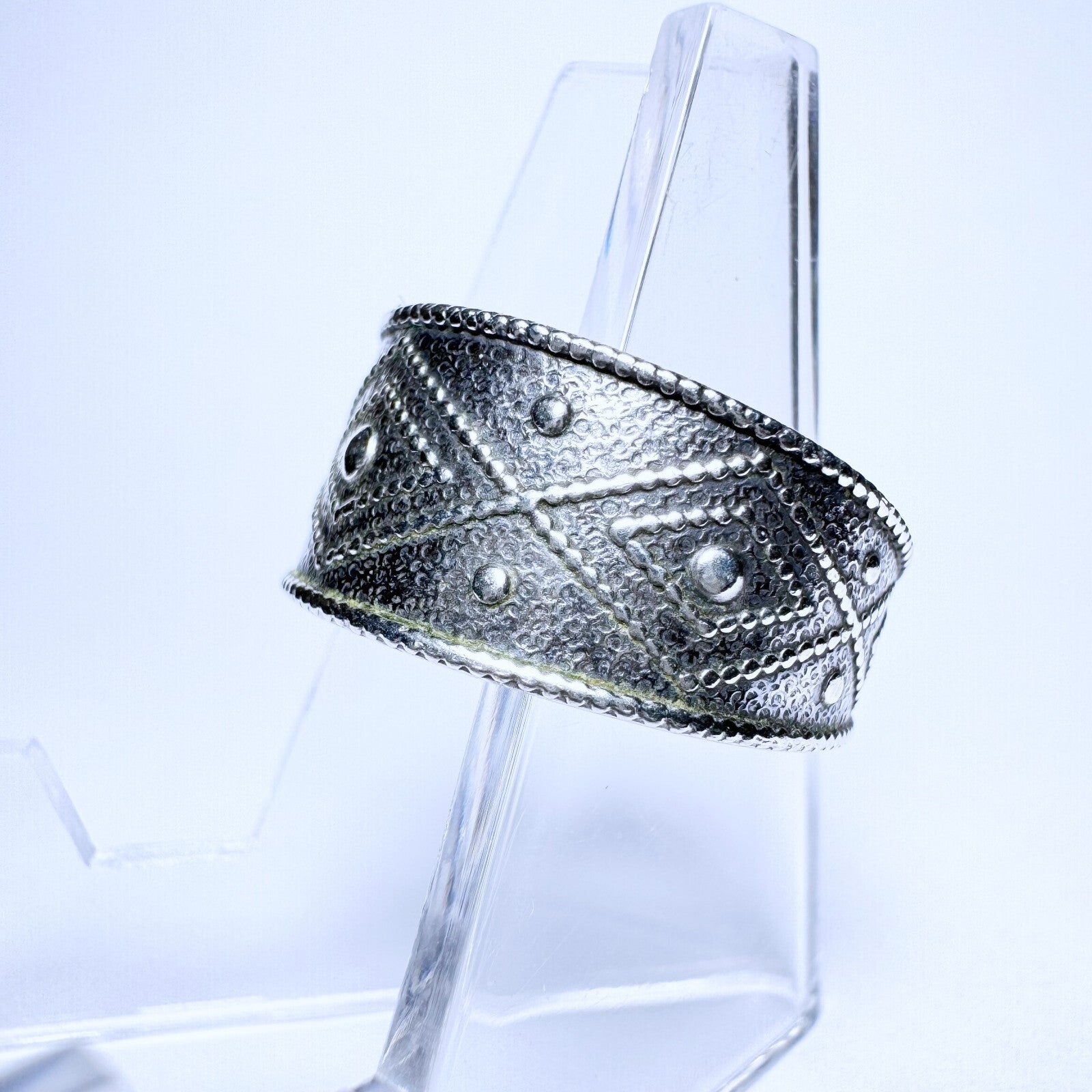 Ring 835er Silber Größe 58 Ethno Muster 2,93g1