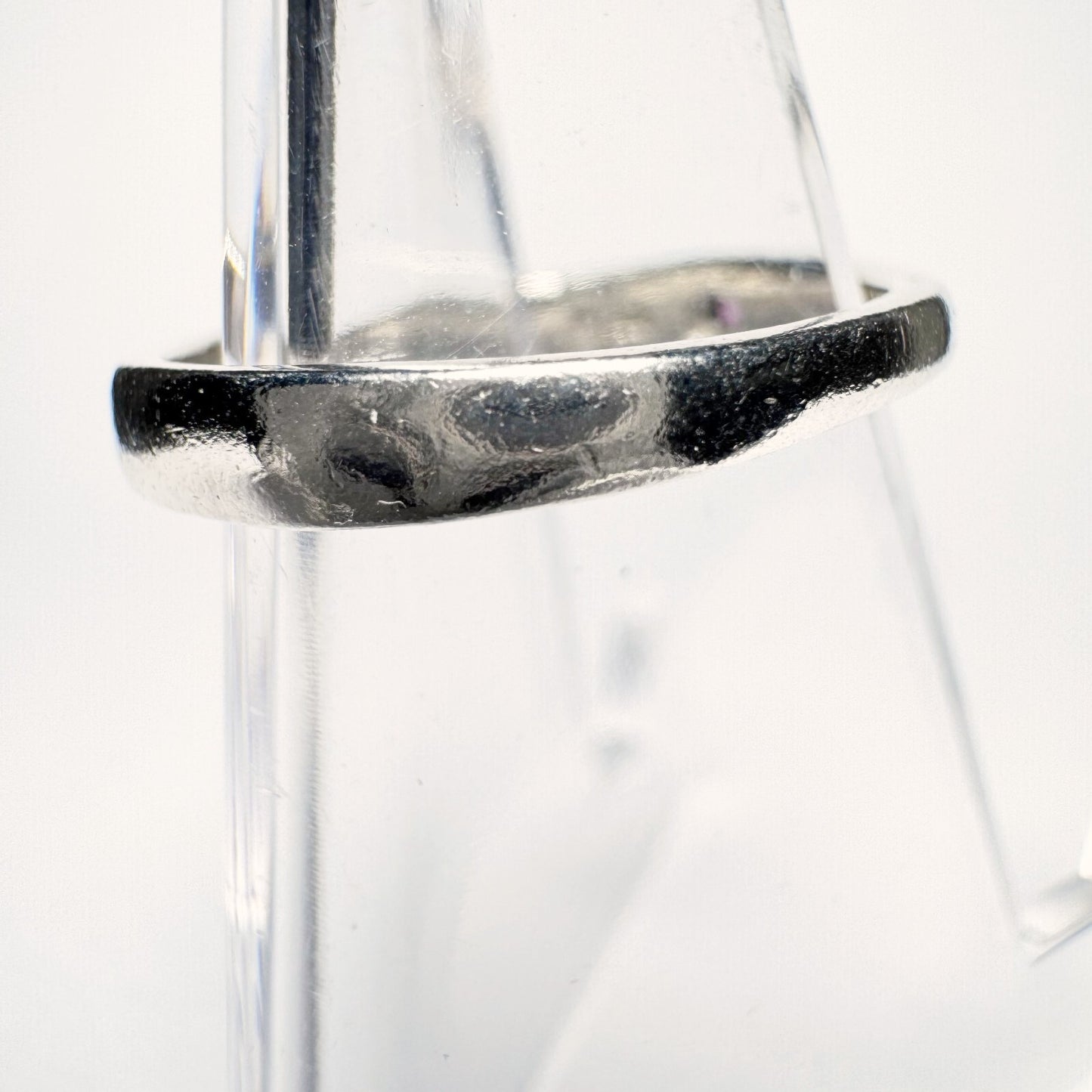 Ring 925er Silber (gestempelt) Größe 51 mit rotem Stein 2,14g3