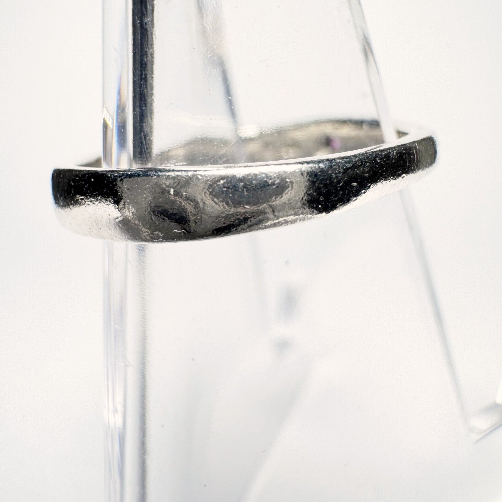 Ring 925er Silber (gestempelt) Größe 51 mit rotem Stein 2,14g3