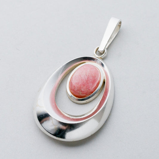 Silber Anhänger Kettenanhänger 835 Roter Stein 6,98 g0
