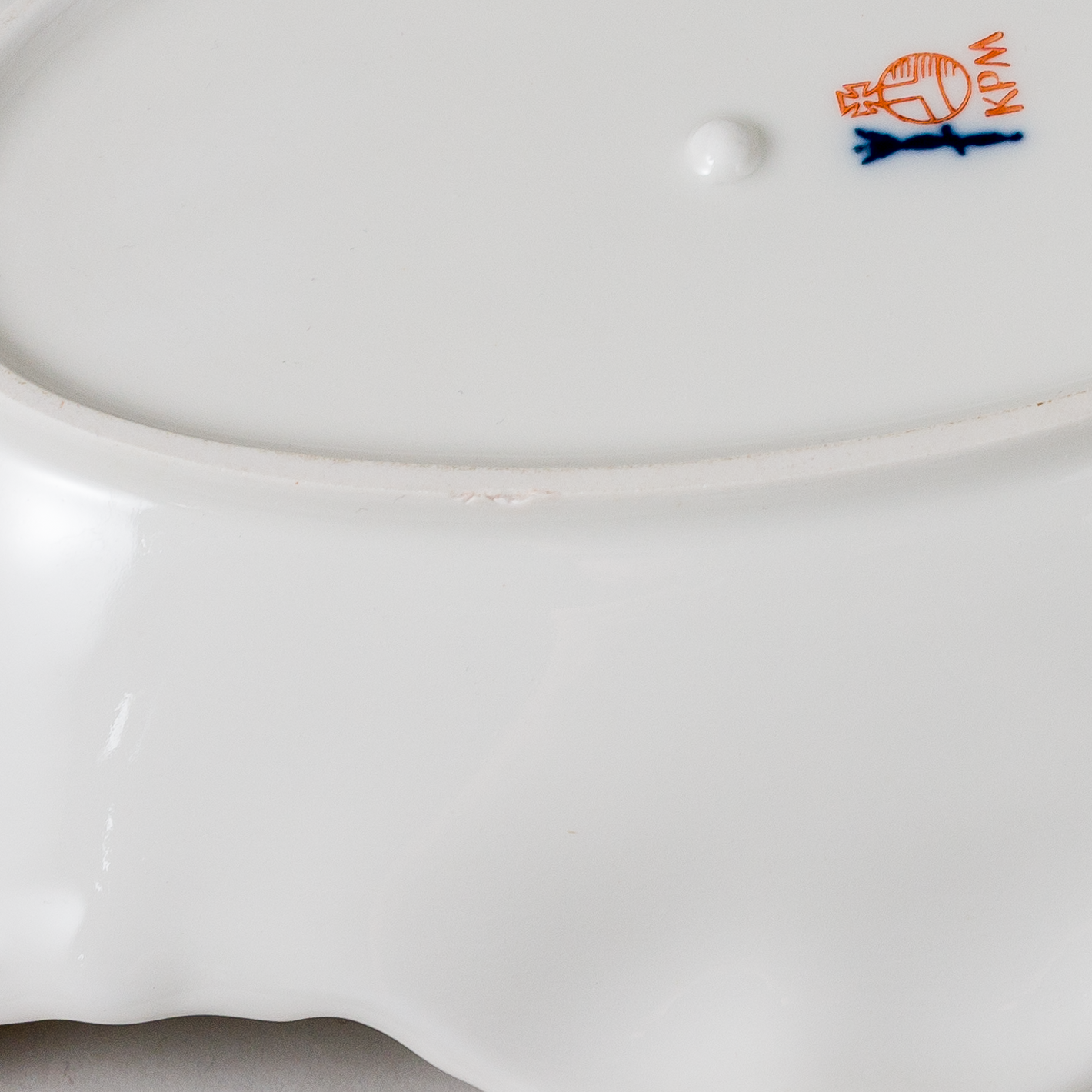 KPM Schale oval Blumen 28 cm 1. Wahl2