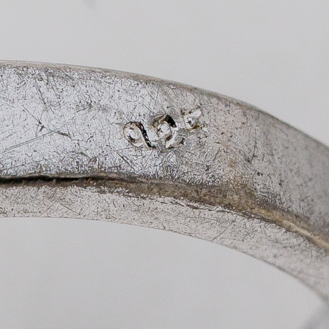 Ring Perle Steinbesatz 4,88 g 925er Silber Größe 57 (18,1 mm Ø)5