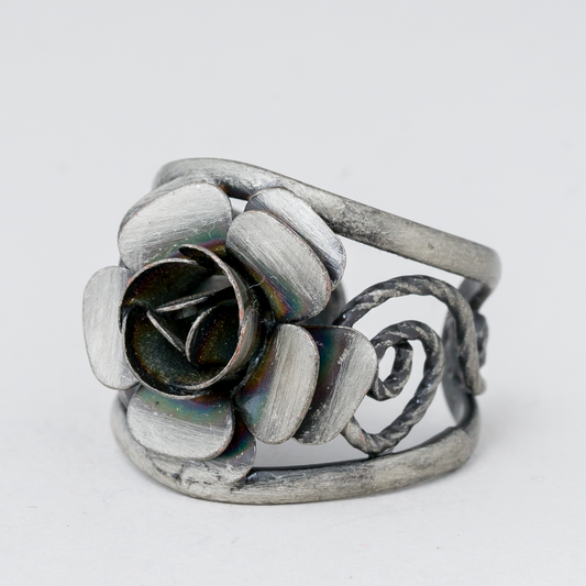 Ring Rose 5,47 g Silber Größe flexibel0