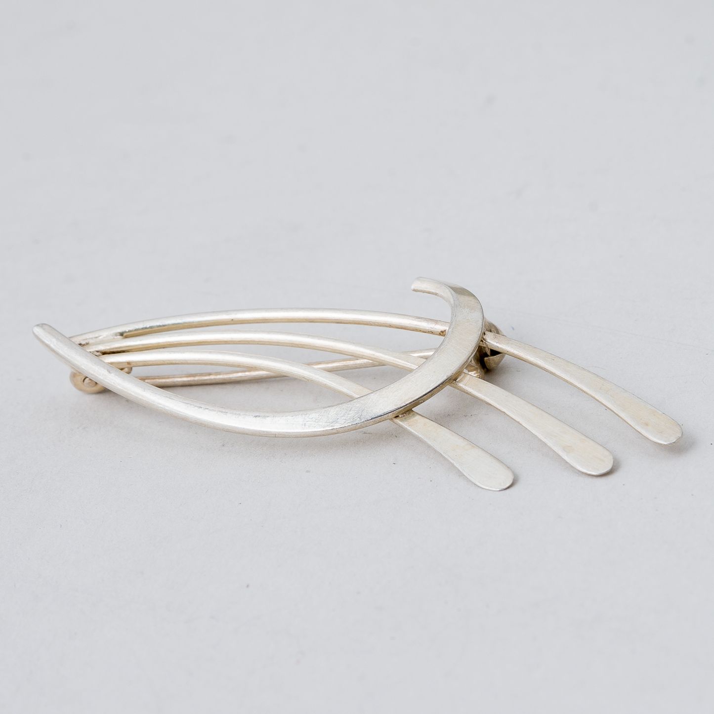 Brosche 835er Silber 3,91 g 5,5 cm0