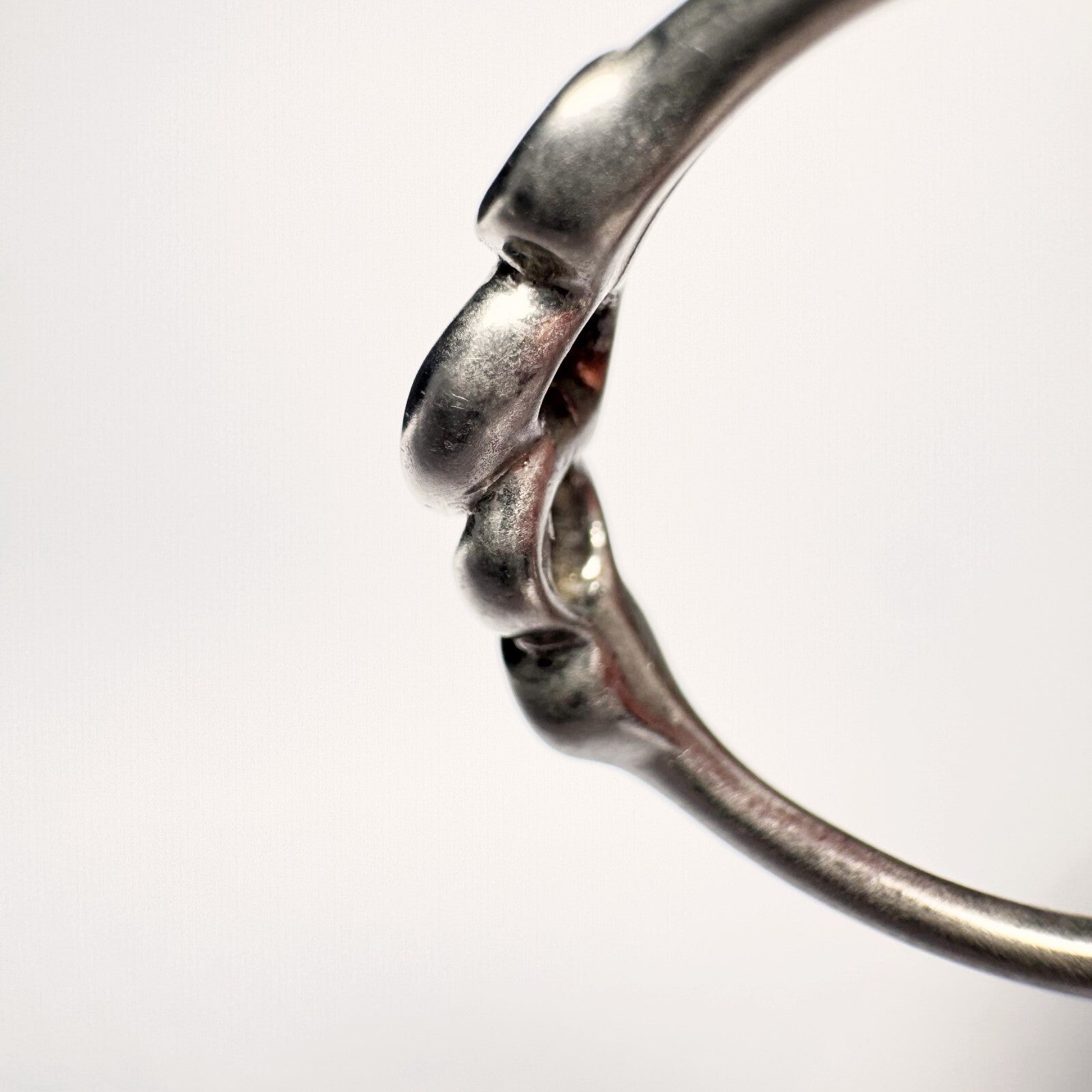 Ring  Silber Größe 53 mit schwarzer Emaille  1,28g6