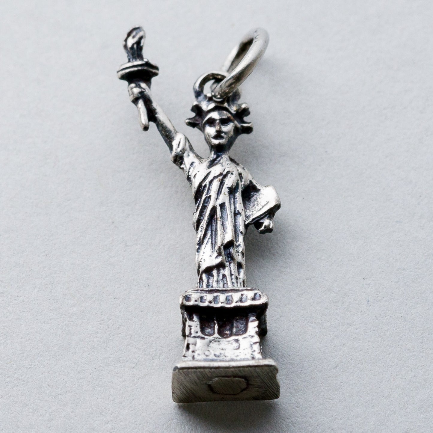 Silber Anhänger Kettenanhänger 925 Freiheitsstatue 2,24 g6