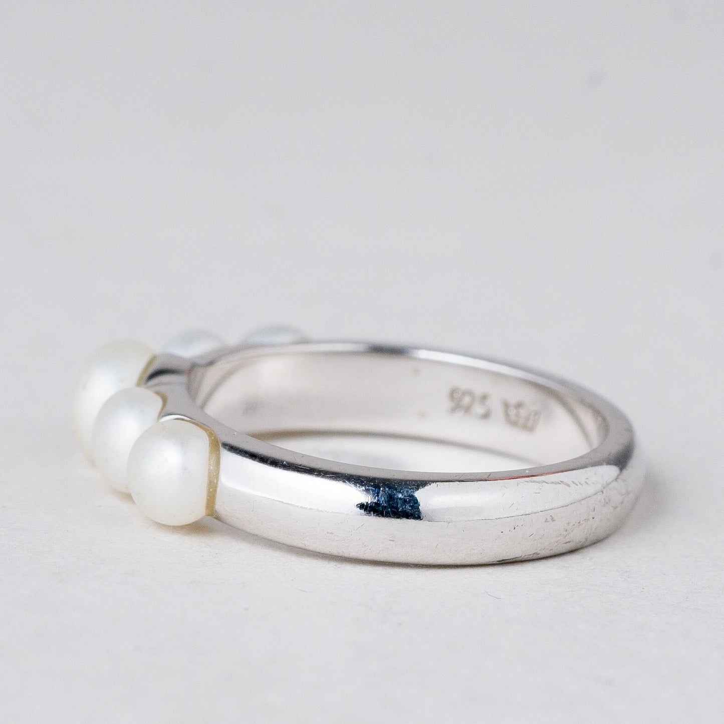 Ring Perlen 3,71 g 925er Silber Größe 53 (16,8 mm Ø)4