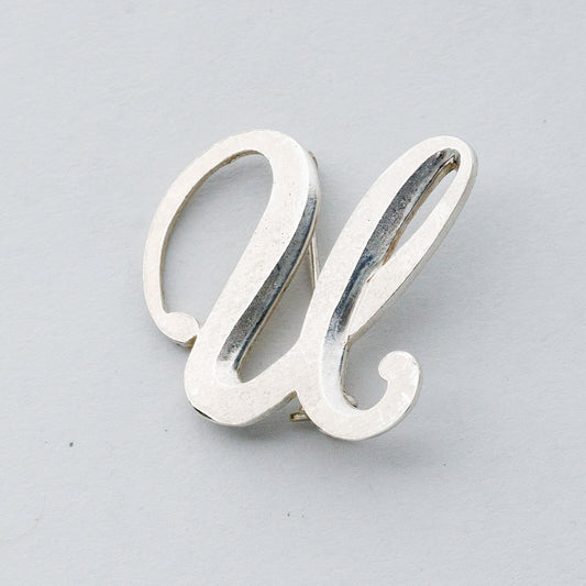 Silber Brosche Spange 925 "U" 5,11 g0