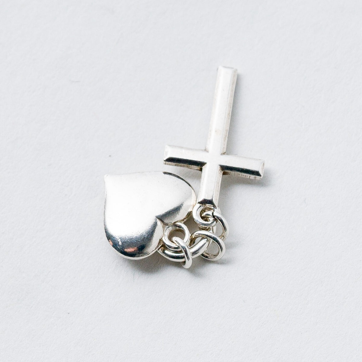 Anhänger 835 Silber Herz Kreuz 1,6 cm 1,04 g2