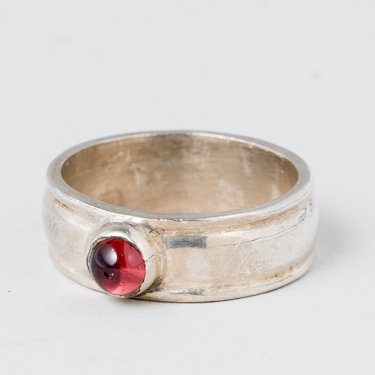 Ring Roter Stein 5,17 g 925er Silber Größe 53 (16,8 mm Ø)0
