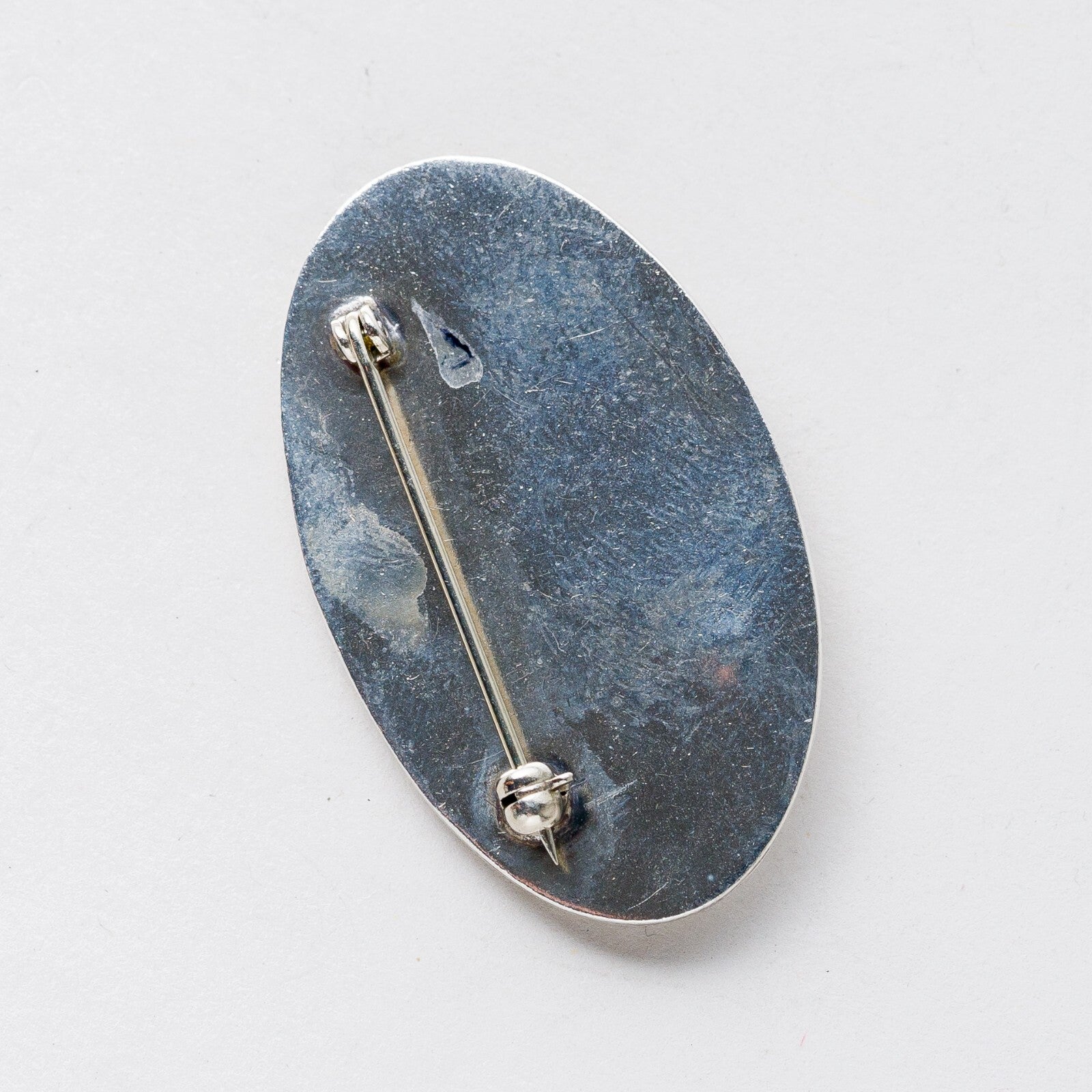 Brosche Silber Türkis 4,3 cm 8,62 g4