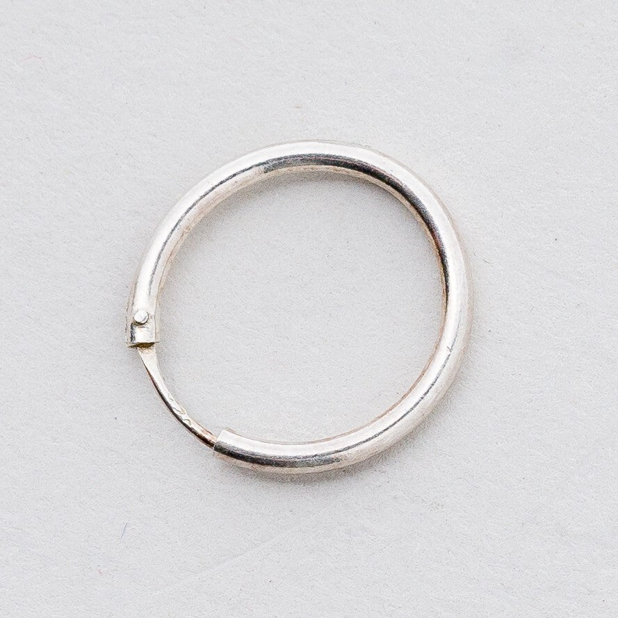 Einzelner Ohrring Creole Silber 0,38 g2