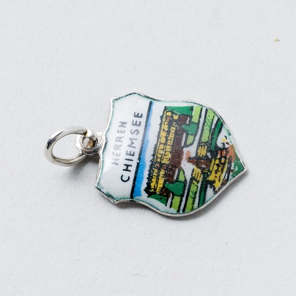 Anhänger 800 Silber Souvenir Anhänger Herren Chiemsee 1,5 cm 0,87 g2
