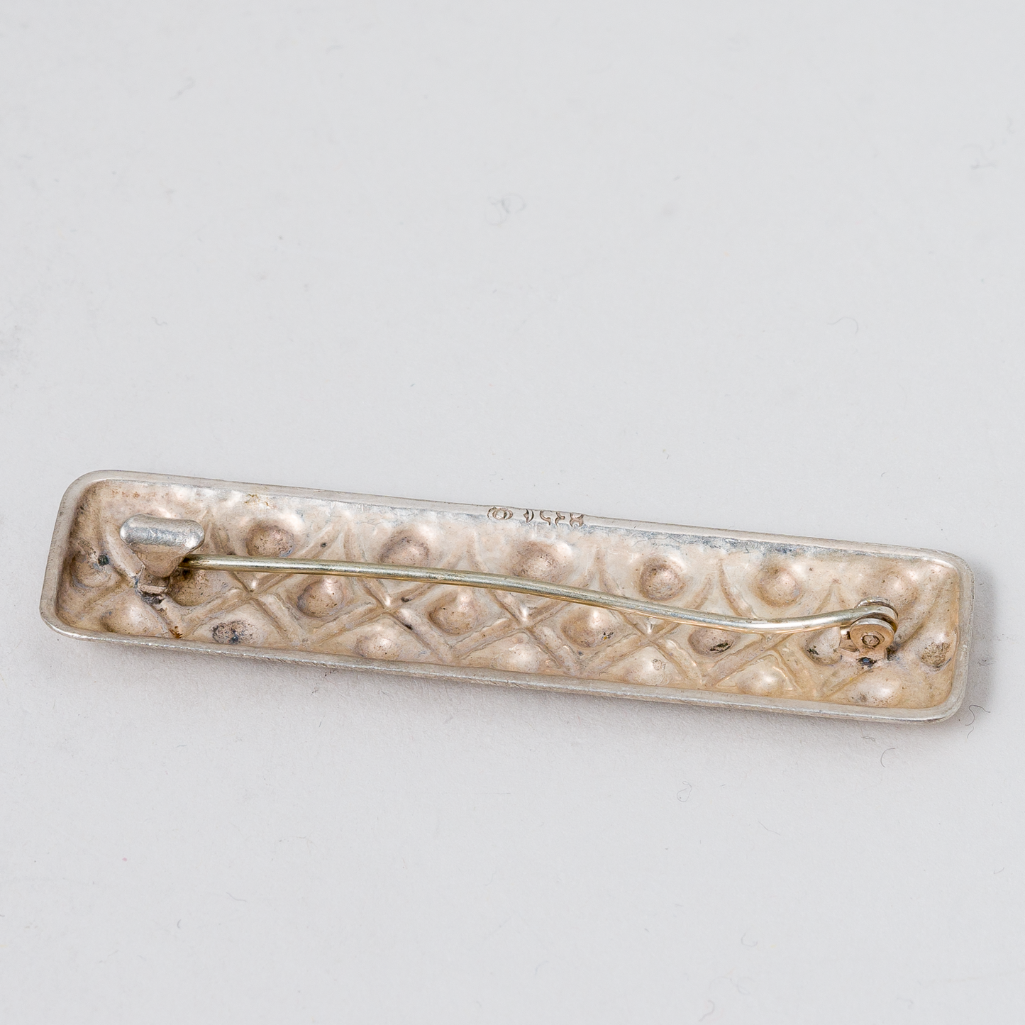 Brosche 835er Silber 5,18 g 6 cm1