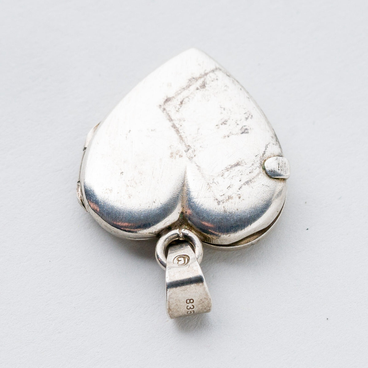 Anhänger 835 Silber Medaillon Herz 3,2 cm 5,52 g4