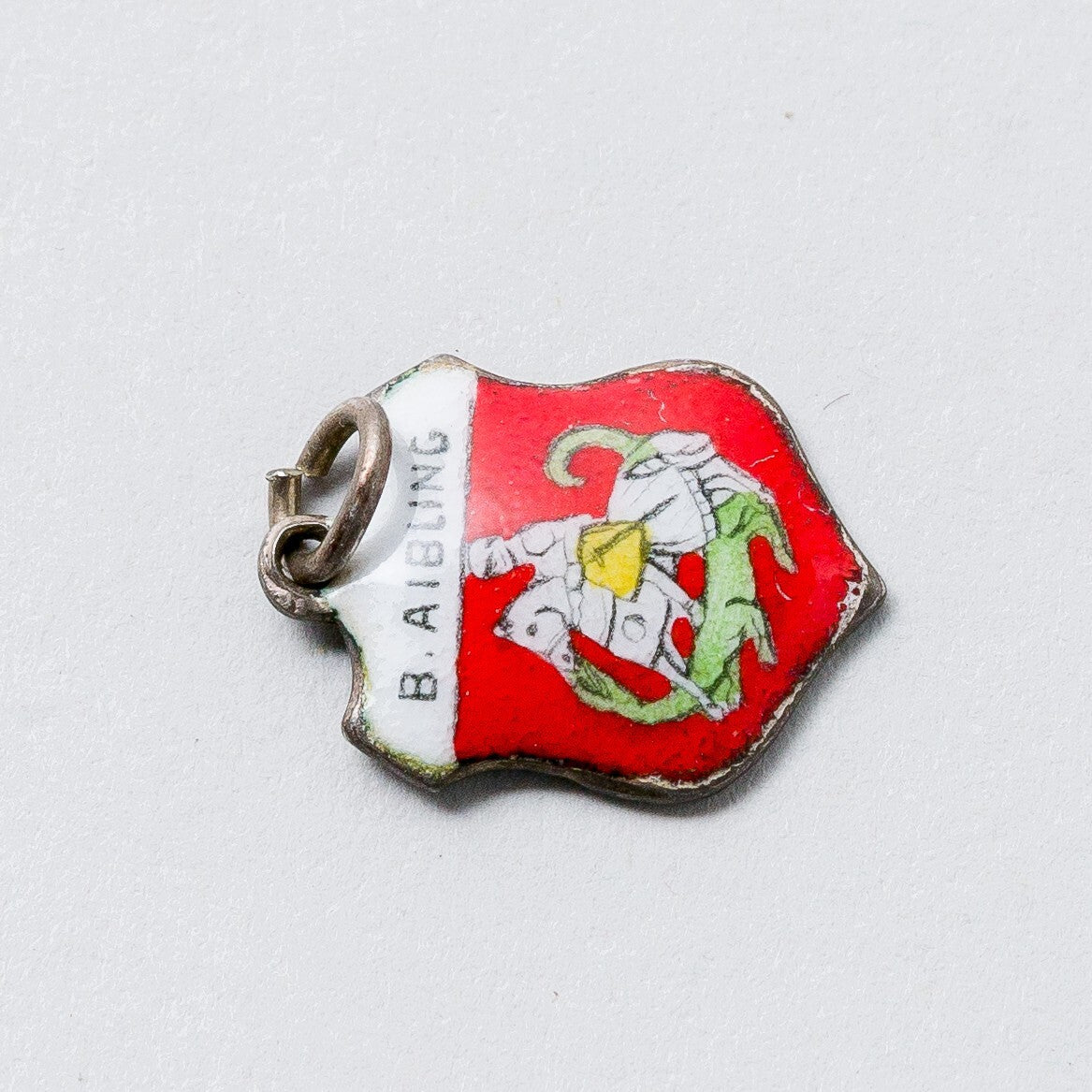 Anhänger 800 Silber Souvenir Anhänger B. Aibling 1,7 cm 1,05 g2