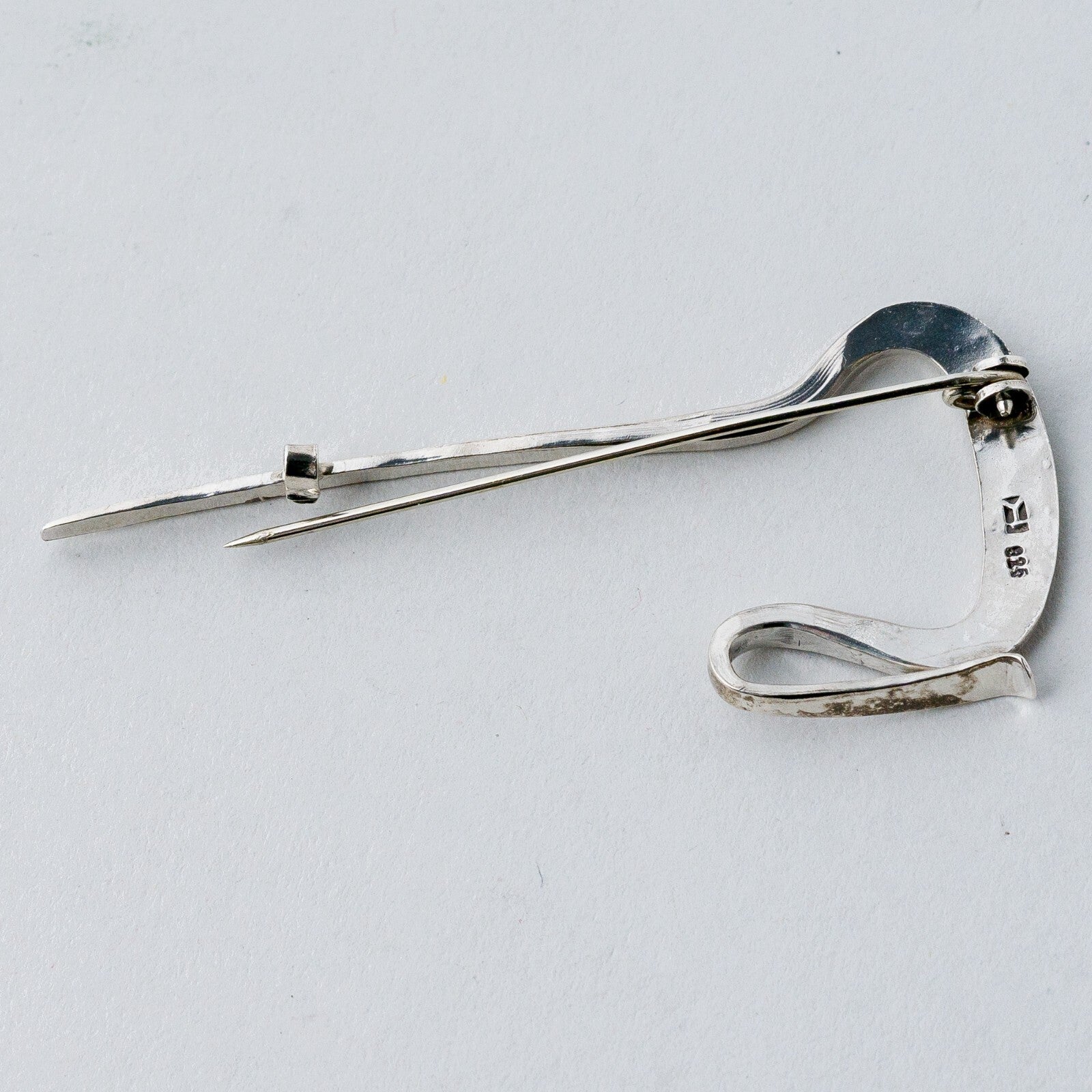 Silber Brosche Spange 925 Abstrakt 4,51 g3