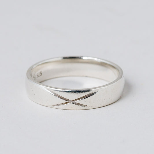 Silber Ring 925 Größe 56 (17,8 mm Ø) 3,26 g0
