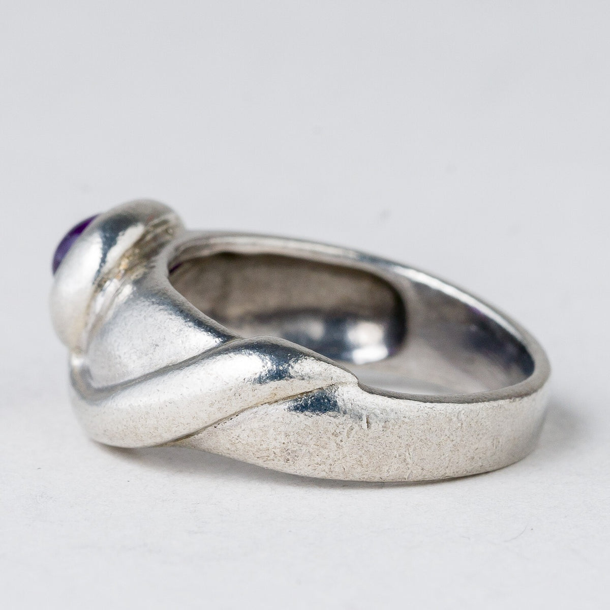 Silber Ring 925 Lila Stein Größe 51 (16,2 mm Ø) 4,5 g4