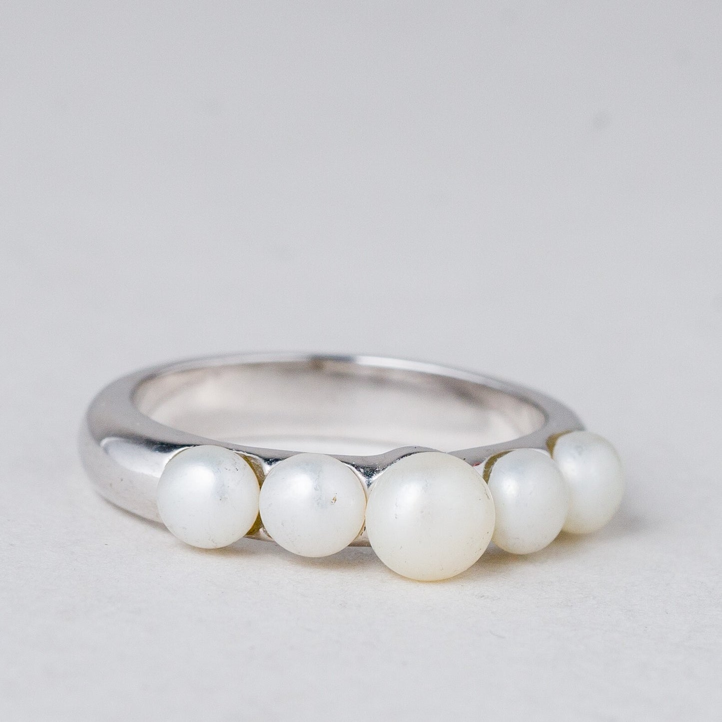 Ring Perlen 3,71 g 925er Silber Größe 53 (16,8 mm Ø)1