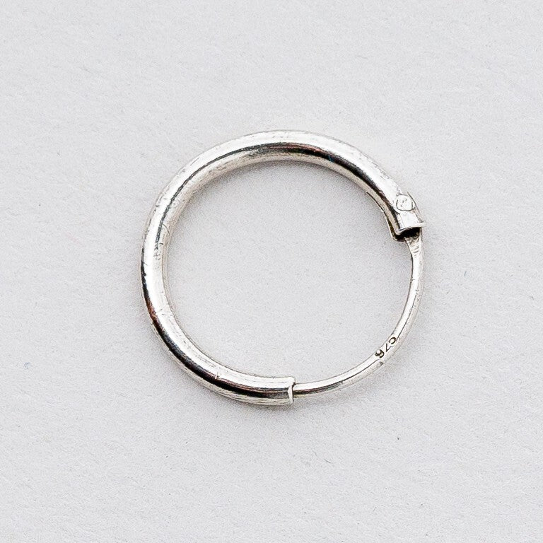 Einzelner Ohrring Creole Silber 0,2 g4
