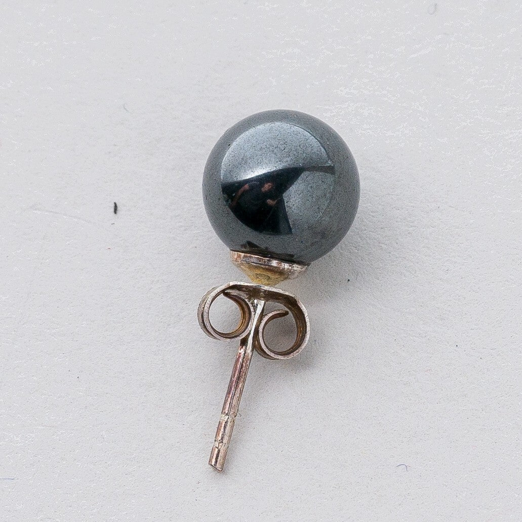 Ohrringe Ohrstecker Silber Schwarze Perlen 3,37 g2