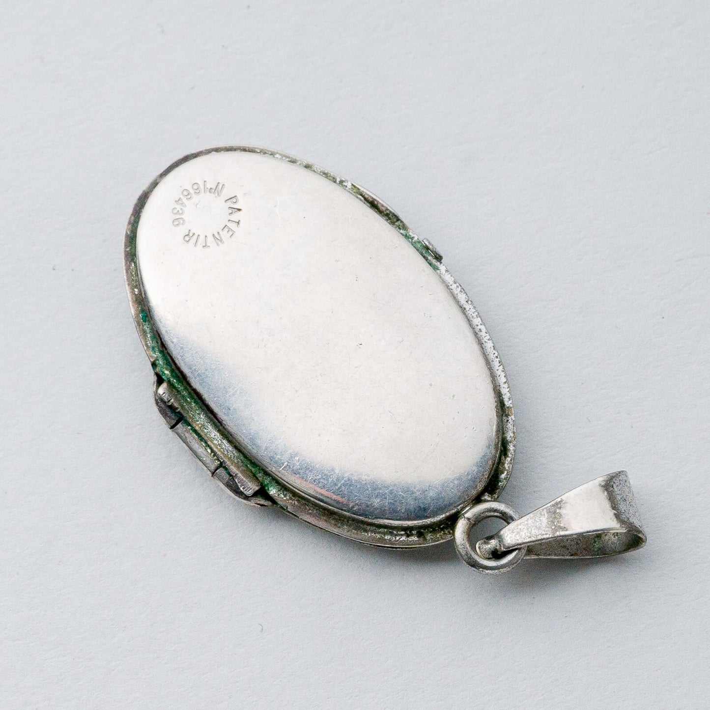 Silber Anhänger Kettenanhänger 835 Medaillon Florale Gravur 6,21 g4