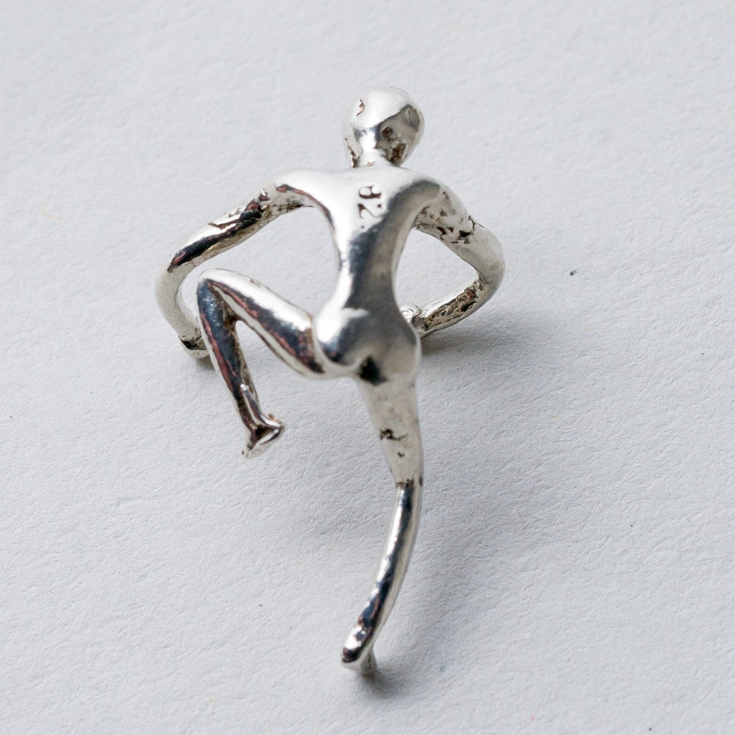 Einzelner Ohrring Kletterer Silber 925 1,37 g5