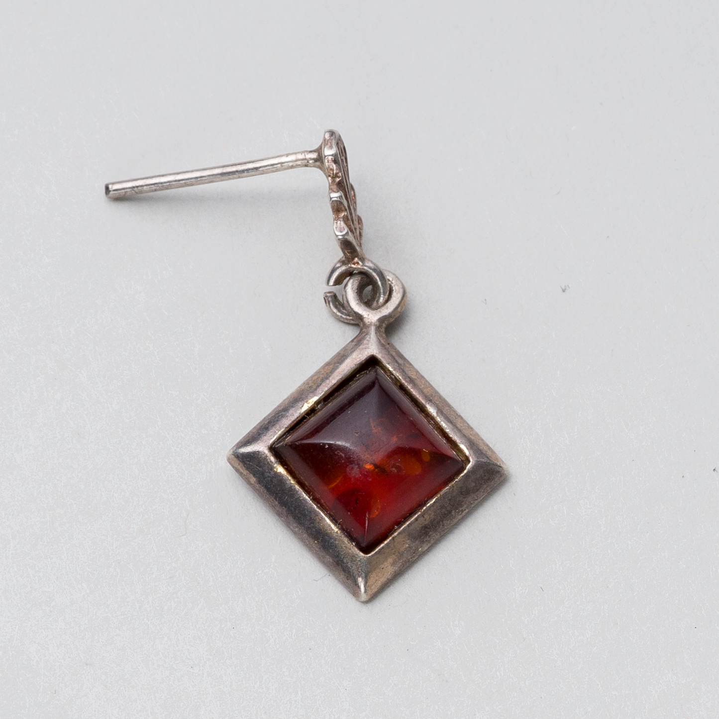 Ohrring Silber 1,7g Stein 2,8 cm x 1,5 cm0