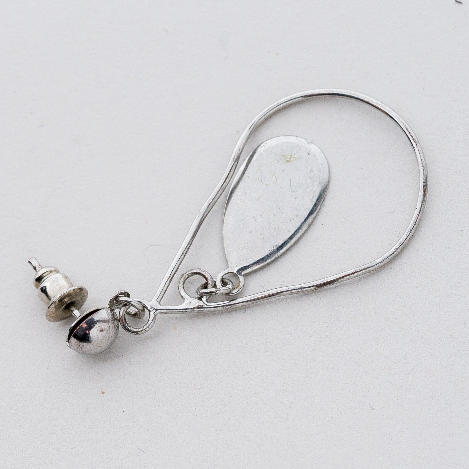 Einzelner Ohrring Hängeohrring Silber 1,5 g2