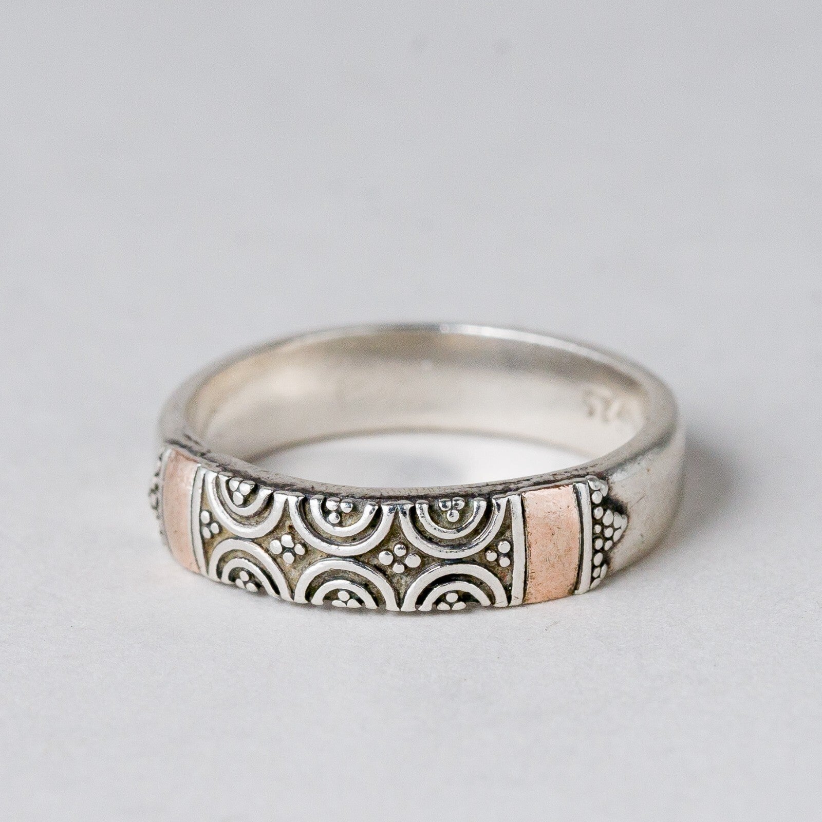 Silber Ring 925 Größe 54 (17,2 mm Ø) 3,75 g0