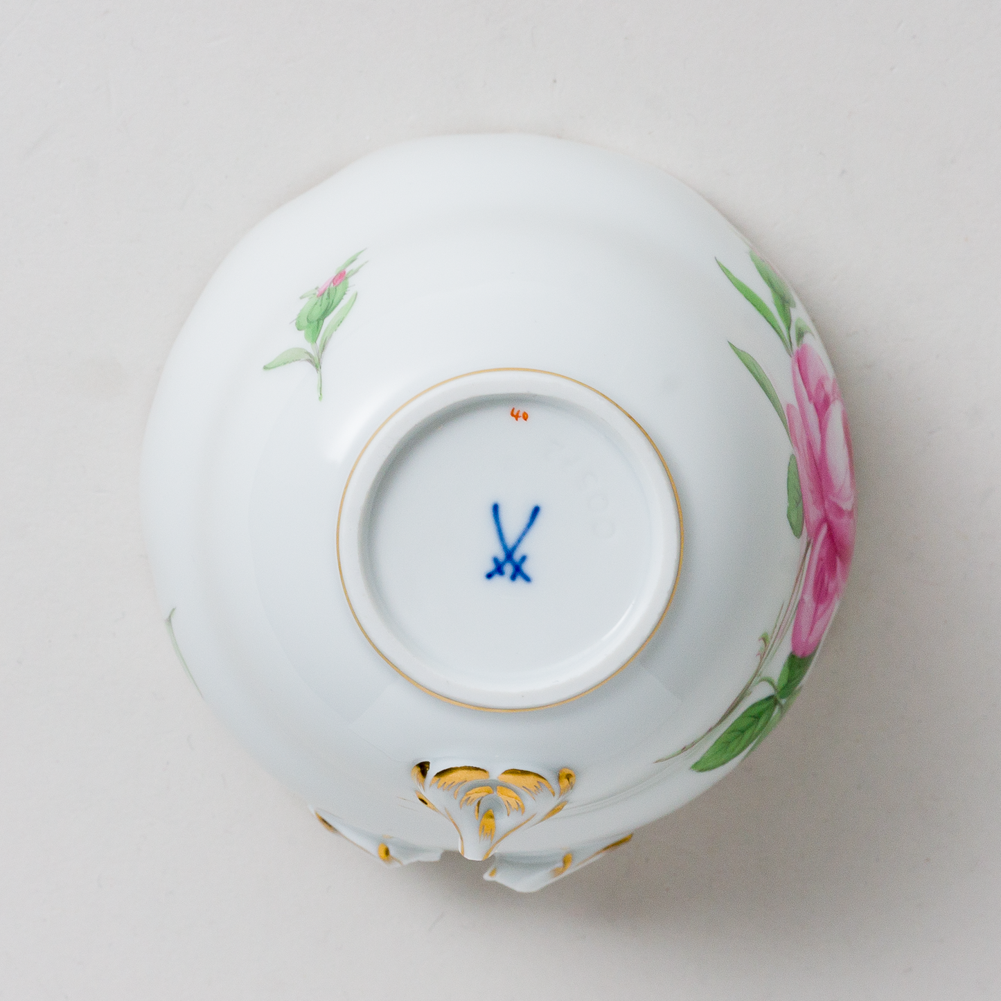 Meissen Kaffeetasse Rote Rose 2. Wahl4
