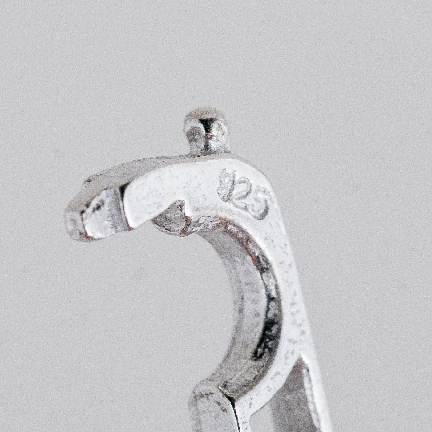 Silber Spange Perle 925 4,11 g7