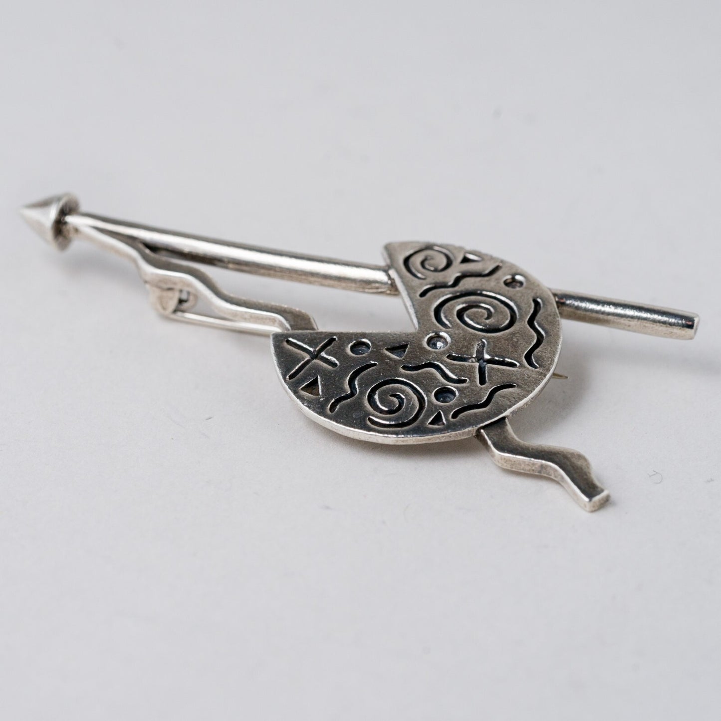 Silber Brosche 925 6,8 cm 13,27 g3