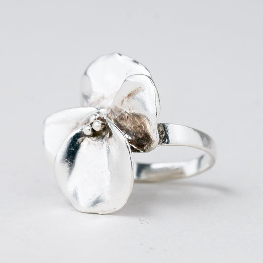 Ring Silber 925 Blüte Größe 47 (15,0 mm Ø) 5,81 g0
