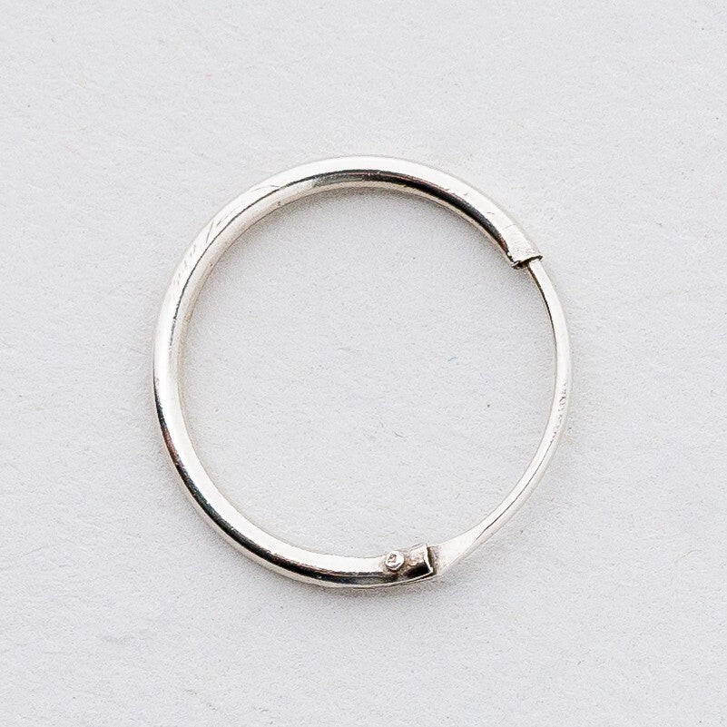Einzelner Ohrring Creole Silber 0,27 g4