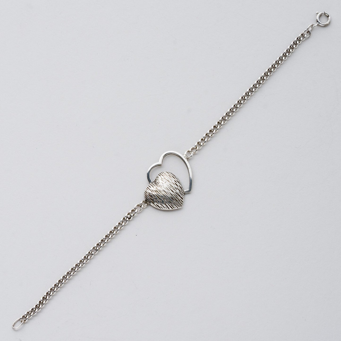 Silber Armband 835 Herz 20 cm 8,8 g1