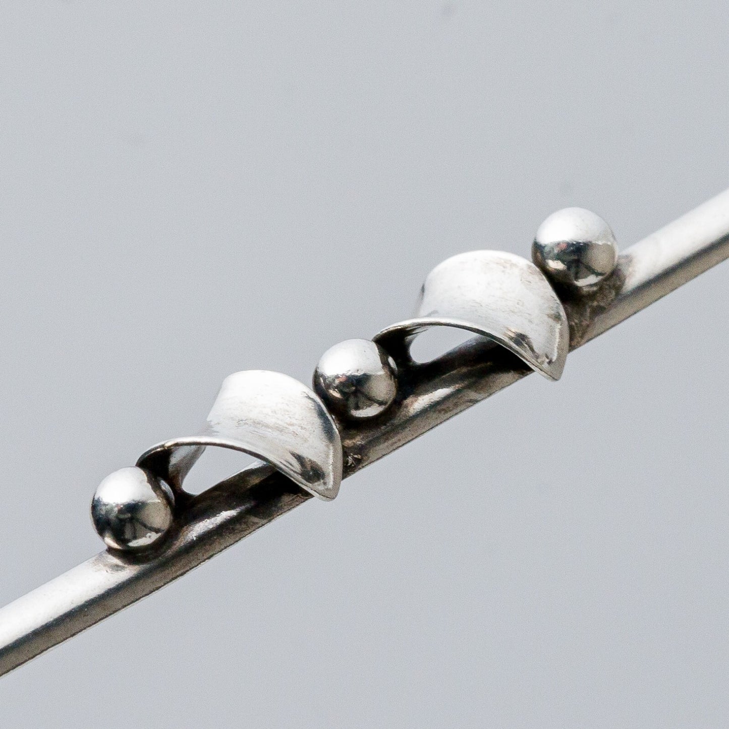 Silber Brosche Spange 835 Kugeln 2,19 g6