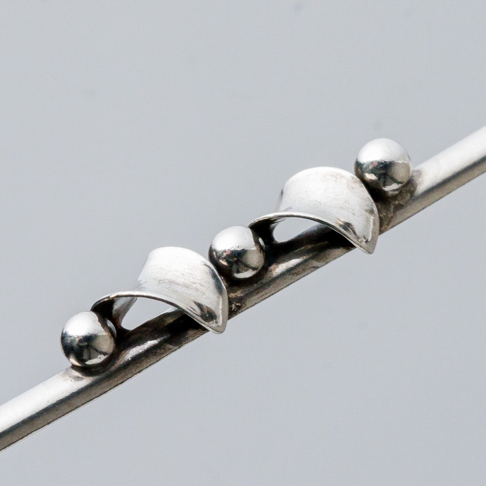Silber Brosche Spange 835 Kugeln 2,19 g6