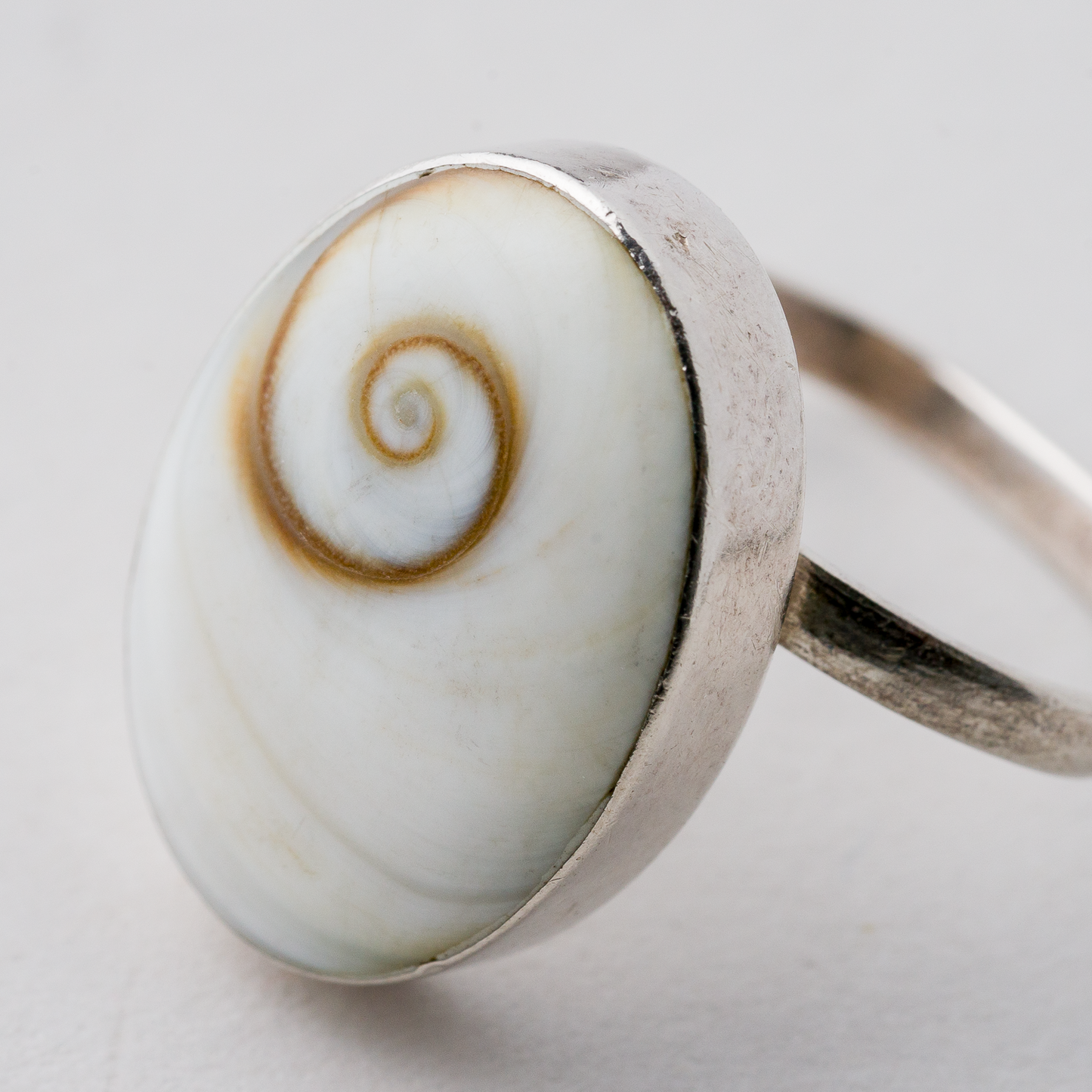 Ring Muschel 6,46 g 925er Silber Größe 60 (19,1 mm Ø)3