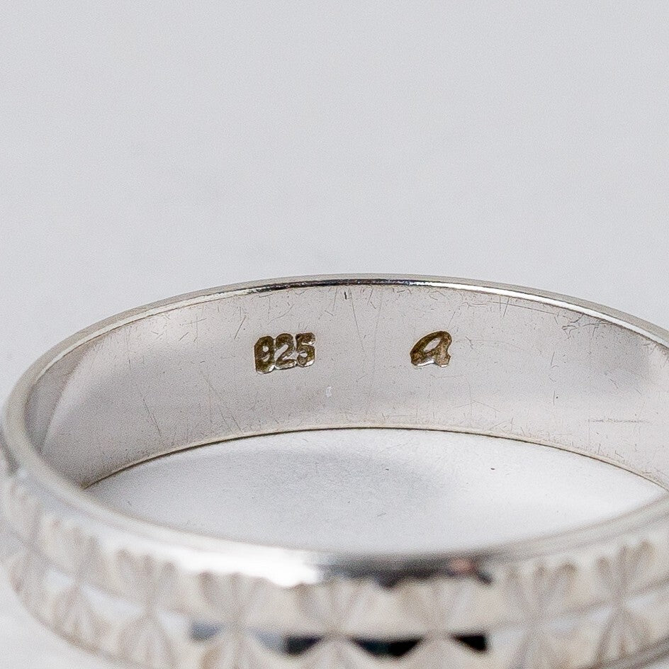 Silber Ring 925 Größe 64 (20,3 mm Ø) 2,93 g6