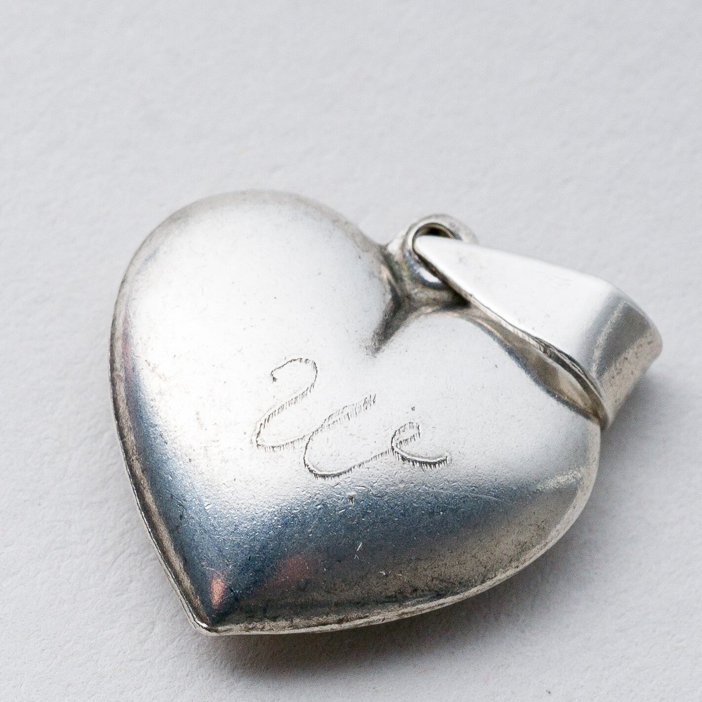Anhänger Silber Herz "W" "K" 2 cm 1,72 g2